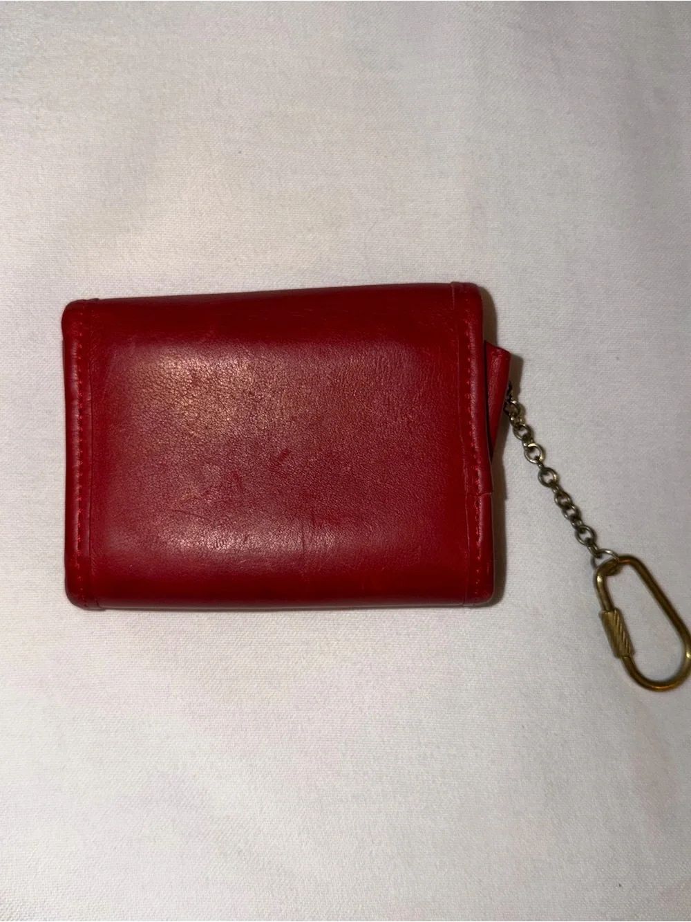 Vintage Coach Multifunction Wallet Red Leather